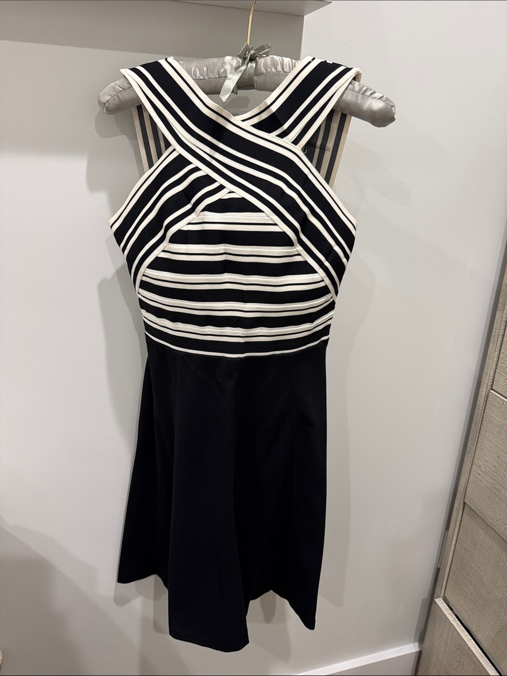 Maeve black and white dress